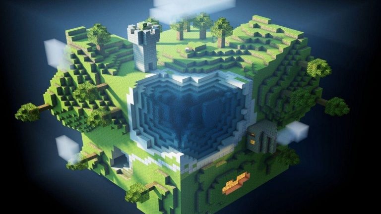 In Minecraft created the Earth in full size
