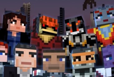 Shepard, Liara, Garrus and the others in the theme pack Mass Effect for Minecraft